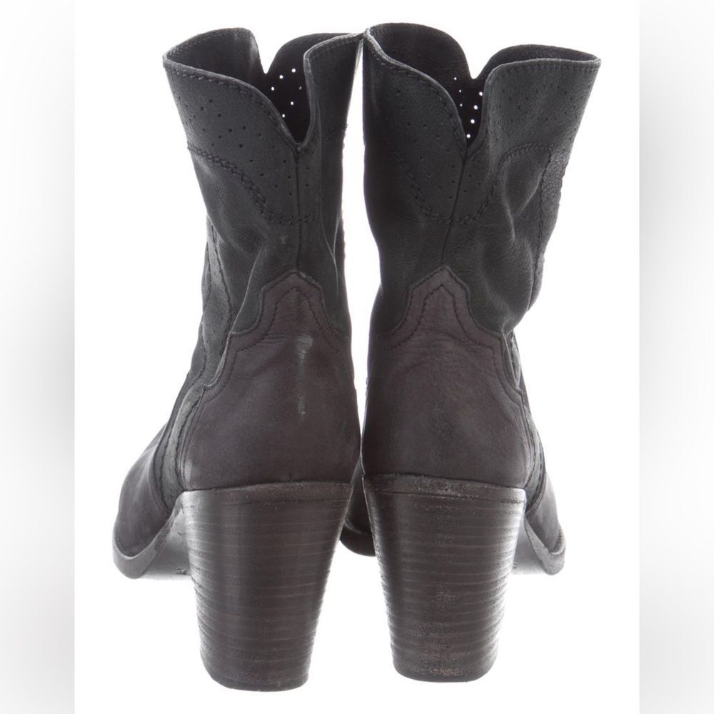 Sartore Women's Black Suede western style Ankle Boots size 7 - Picture 5 of 14